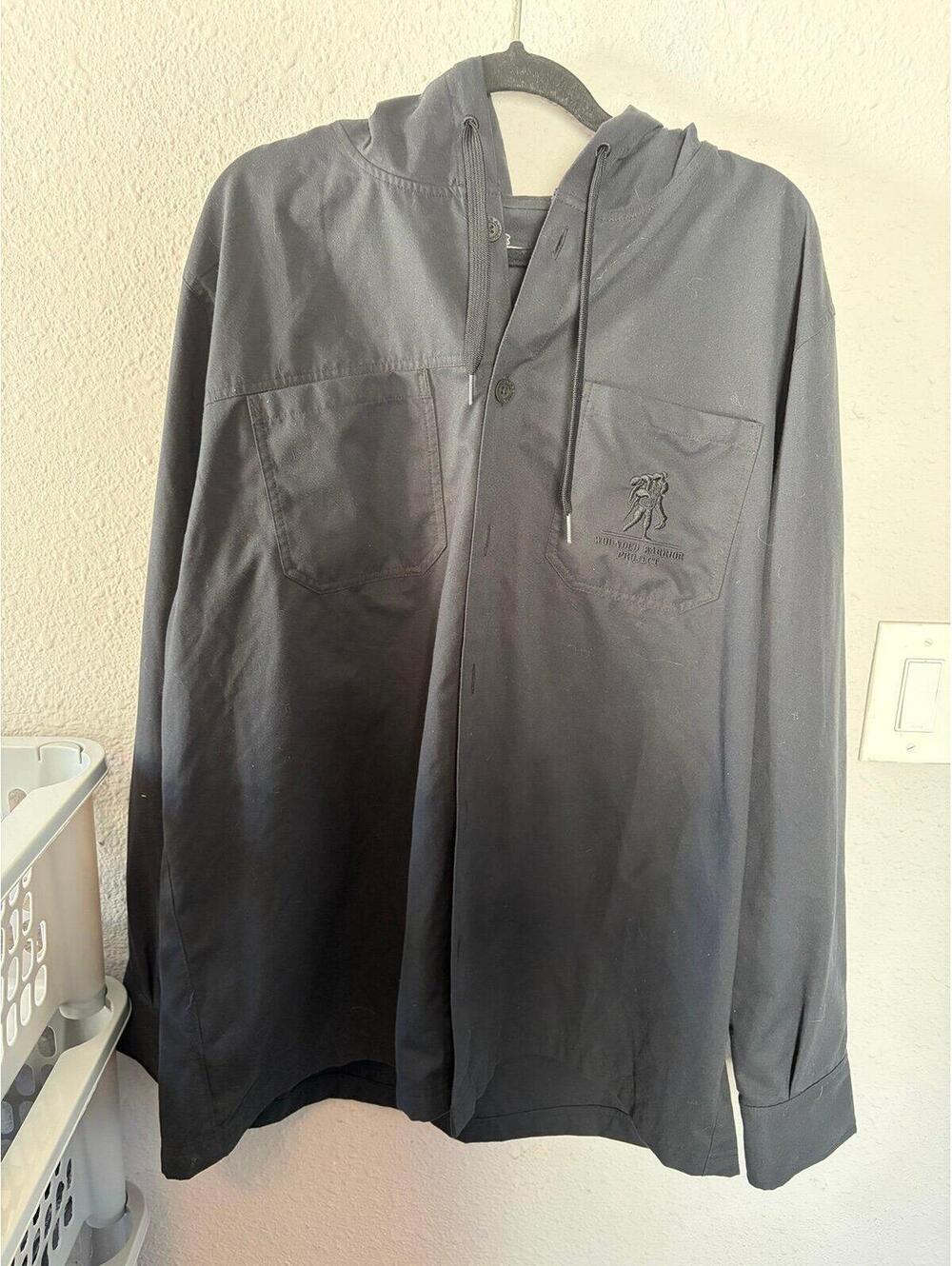 Men's Under Armour Wounded Warrior Project Button Up Hooded Long Sleeve size XXL